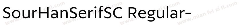 SourHanSerifSC Regular字体转换